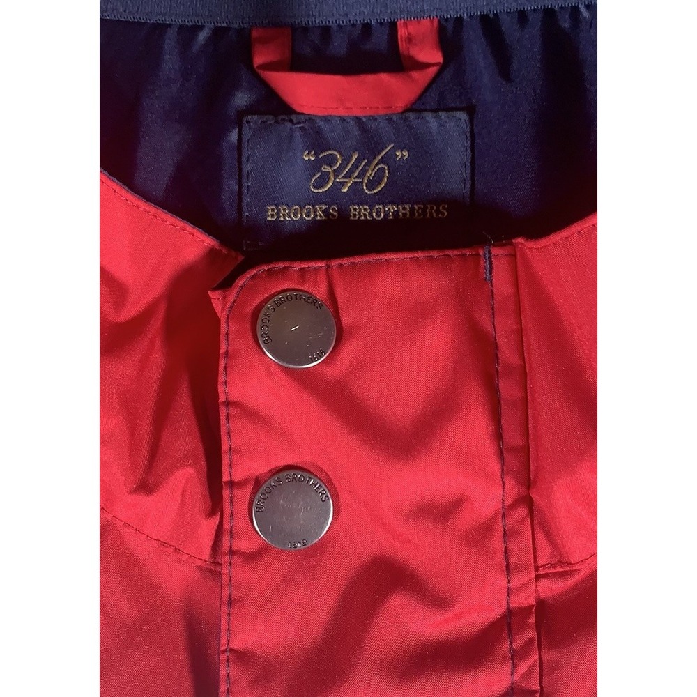 Brooks Brothers 346 Men's Red White Blue Rain Jacket Bomber Jacket - 2XL‎ - Picture 6 of 10